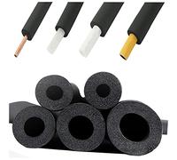Schiuma isolante for tubi, nera, involucro in gomma for, for idraulici termici di condizionatori d'aria, confezione da 1(25MMx30MMx1.9M)