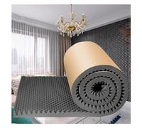 Schiuma isolante insonorizzante, pannelli in schiuma acustica autoadesivi lunghi 5 m, tappetini da parete per macchine per tubi da parete e porta, cotone fonoassorbente da parete (colore: grigio,