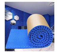 Schiuma isolante insonorizzante, pannelli in schiuma acustica autoadesivi lunghi 5 m, tappetini da parete per macchine per tubi da parete e porta, cotone fonoassorbente da parete (colore: blu,