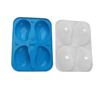 Schiuma Mold, 3D Chocolate Mold, 7,48 x 5,47 x 1,97 pollici, Mango Shape Silicone Tray, 4-Cavity Cake Mould, Jelly Dessert Baking for Home Kitchen, Cooking Class, Wedding Instructors