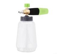 Schiuma per dettagli auto con struttura in plastica e attacco rapido da 1/4 di pollice per un fissaggio rapido alle lance standard (verde nero 1L)