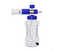 Schiuma per idropulitrice con attacco rapido da 1/4 e ugello regolabile a 360°, lancia professionale per schiuma a neve compatibile con idropulitrici M22-14 mm (blu e bianco)