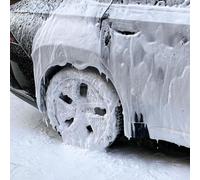 Schiuma per idropulitrice con attacco rapido da 1/4 e ugello regolabile a 360°, lancia professionale per schiuma a neve compatibile con idropulitrici M22-14 mm (nero e bianco)