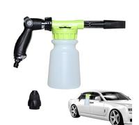 Schiuma per lavaggio auto, schiuma per idropulitrice, spruzzatore di schiuma da giardino con bottiglia di schiuma, per la cura del veicolo in schiuma regolabile trasparente, spray