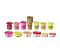 Schiuma Play-Doh e Slime Play-Doh: Super Cloud HydroGlitz Super Stretch e Krackle, confezione multipla da 13 colori estivi per bambini dai 3 anni