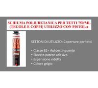 Schiuma poliuretanica 965 PISTOLA 750ml B2 Montaggio tegole e coppi (2 varianti)