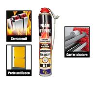 Schiuma poliuretanica B1 resistente al fuoco 750 ml - Manuale o a pistola