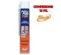 SCHIUMA POLIURETANICA ESPANSIVA RIEMPITIVA ISOLANTE POLIPUR 705 ML750 PROMO PZ12