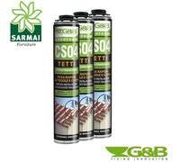 SCHIUMA POLIURETANICA GEBOFOAM B3 GRIGIO TETTI ESPANSIONE RIDOTTA CONTENUTA G&B