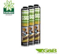 SCHIUMA POLIURETANICA GEBOFOAM PER PISTOLA COLORE GIALLO PRONTA ALL' USO G&B