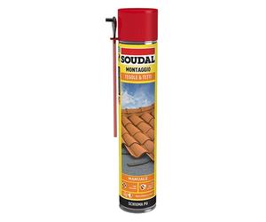 Schiuma poliuretanica montaggio tegole e tetti manuale 750 ml Grigio