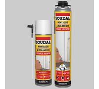 SCHIUMA POLIURETANICA UNIVERSALE SOUDAL ML 750 - Ml 750 manuale