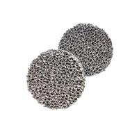 schiuma porosa, 2 fogli di ceramica al carburo di silicio, guarnizione in schiuma rotonda da 10 ppi, rondella for filtro in porcellana porosa(70mmx25mm)