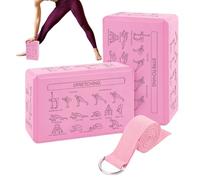 Schiuma Yoga Blocks - 2 pezzi portatile non slip morbido, Yoga Wedge Exercise Equipment | Supportive Stability Design, Lightweight for Easy Transport, Ideal for Women Beginners Meditation Training