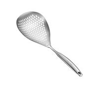 Schiumarola in Acciaio Inox 304, Cucchiaio per Schiumarola in Metallo, Mestolo Colino Cucchiaio a Fessura per Pasta e Verdure, Skimmer da Cucina, Schiumatoio per Cucinare Friggere, Diametro 14,5 cm