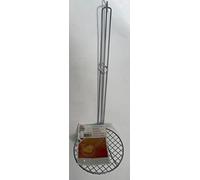 SCHIUMAROLA in filo ferro cromato diametro cm 15 per fritto lunghezza totale cm 50 (MADE IN ITALY)