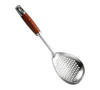 Schiumarola per Cucina - Attrezzo Multiuso Resistente per Scolare Olio | con Manico in Legno | per Appassionati e Cottura di Patatine Fritte Verdure