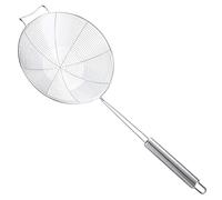 Schiumarola Professionale in Acciaio Inox - Colapasta e Scolapasta per Acqua o Olio - Rasera da Cucina con Manico ad Alta Resistenza al Calore 15,3 cm