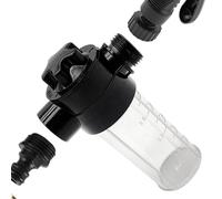 Schiumatore per autolavaggi - Schiumatore per sapone domestico a 4 livelli per tubo | Outdoor Gardening Foamer per irrigazione agricola, serbatoio in schiuma nera con interruttore girevole