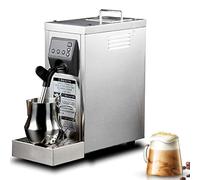 Schiumatore per il latte, schiumatore elettrico per il latte, vapore commerciale con pannello di controllo digitale e serbatoio dell'acqua rimovibile da 800 ml, temperatura regolabile e mate