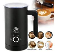 schiumatore per latte 4 in 1, 500 W, montalatte automatico per bevande calde e fredde, acciaio inossidabile, montalatte per caffè, latte, cioccolato, cappuccino, macchiato, 300 ml Prestazioni di risca