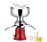 Schiumatore per latte, macchina elettrica per la separazione della panna dal latte fresco, 50 l/h ad alta efficienza per latte vaccino, ideale per gli agricoltori per separare il latte dal b