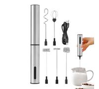 Schiumatore per latte manuale | Schiumatore per caffè elettrico - Sbattitore ricaricabile a 3 velocità silenzioso per caffè, tè, cioccolato e cucina