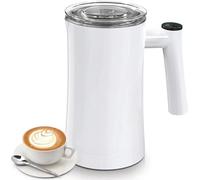 Schiumatore Per Latte, Schiumatore Per Latte Elettrico, Vaporizzatore Per Latte Elettrico Di Grande Capacità Da 350 Ml Per Latte, Cappuccino, Macchiato E Cioccolata Calda,White
