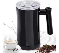 Schiumatore Per Latte, Schiumatore Per Latte Elettrico, Vaporizzatore Per Latte Elettrico Di Grande Capacità Da 350 Ml Per Latte, Cappuccino, Macchiato E Cioccolata Calda,Black