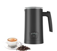 Schiumatore Per Latte, Schiumatore Per Latte Elettrico, Vaporizzatore Per Latte Elettrico Di Grande Capacità Da 350 Ml Per Latte, Cappuccino, Macchiato E Cioccolata Calda,Black