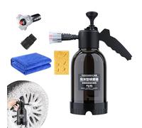 Schiumatore per lavaggio auto, strumento di pulizia con pompa manuale da 2 litri - flacone spray in schiuma - per la pulizia del cortile esterno, l'ingresso dei veicoli e irrigazione delle piante
