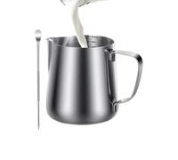 schiumatrice per latte, in acciaio , per schiumare il latte con , 350 ml, adatta per lavastoviglie | da caffè per cappuccino e latte art per cucina bar da viaggio