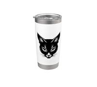 Schizzo del gatto Bicchiere termico in acciaio inox doppia parete