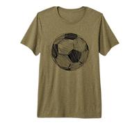 Schizzo del Pallone da Calcio ai tiri di rigore Maglietta Premium