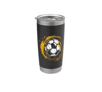 Schizzo del pallone da calcio Bicchiere termico in acciaio inox doppia parete