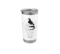 Schizzo della coppa gelato Bicchiere termico in acciaio inox doppia parete