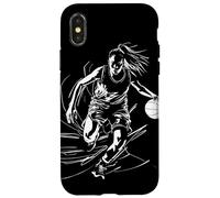 Schizzo della ragazza di basket per le ragazze Custodia per iPhone X/XS