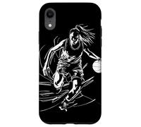Schizzo della ragazza di basket per le ragazze Custodia per iPhone XR