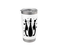 Schizzo di bowling Bicchiere termico in acciaio inox doppia parete