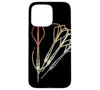 Schizzo di freccette dal look vintage Lancio delle freccette Custodia per iPhone 15 Pro Max