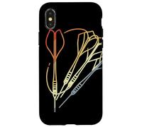 Schizzo di freccette dal look vintage Lancio delle freccette Custodia per iPhone X/XS