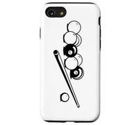 Schizzo di palle da biliardo e stecca Custodia per iPhone SE (2020) / 7 / 8