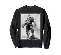 Schizzo di Thanos di Marvel Avengers Infinity War Felpa, Unisex per Adulti, Nero, S