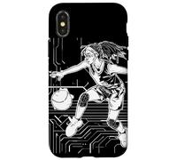 Schizzo di una cestista donna Custodia per iPhone X/XS