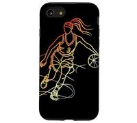 Schizzo di una cestista vintage Custodia per iPhone SE (2020) / 7/8