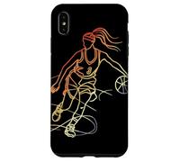 Schizzo di una cestista vintage Custodia per iPhone XS Max
