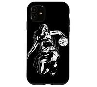 Schizzo di una giocatrice di basket Custodia per iPhone 11