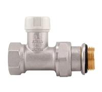 Schläfer 0928500 | Valvola Detentore Dritto Attacco Femmina 1/2 pollice per Termosifoni, Valvola Universale del Calorifero e Termoarredo, Connessione standard (DN15) in Ottone Nichelato