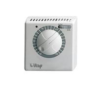 Schläfer 0940110 - Termostato Ambiente da Parete con Interruttore ON/OFF e Manopola di Regolazione, Termostato Meccanico a Rotella, Termostato per Riscaldamento, Funzione Antigelo Made in Italy