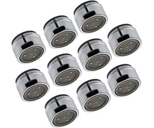 Schläfer 100016 | Aeratore M24 Universale Anticalcare per Rubinetto, Filetto Esterno M24X1 Rompigetto Perlator 13.5 lit/min. compatibile con NEOPERL Risparmio Acqua. Confezione 10 PZ
